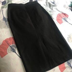 BANANA REPUBLIC black elegant long pencil skirt